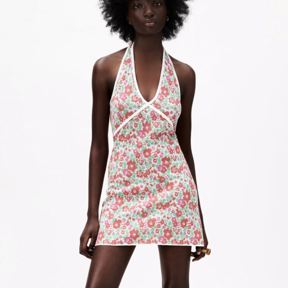 Zara knit halter dress NWT 4331/033